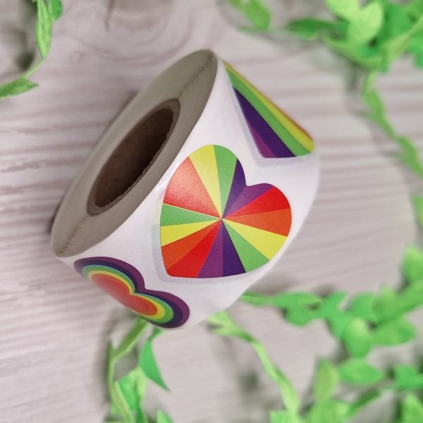 Colourful Heart Stickers