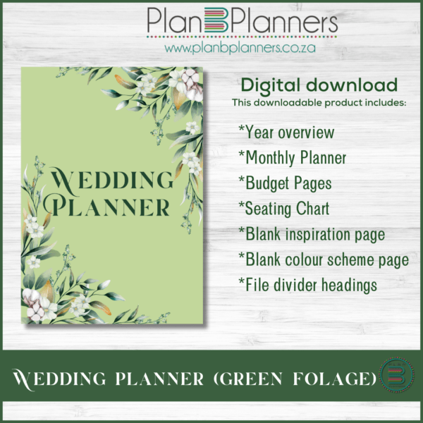 Wedding Planner (Green Foliage)