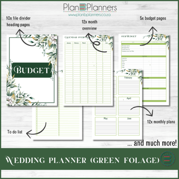 Wedding Planner (Green Foliage) - Image 2