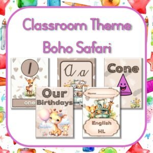 Boho Safari Classroom Theme