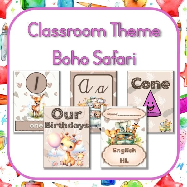 Boho Safari Classroom Theme