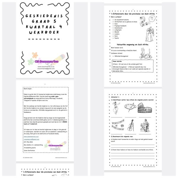 Geskiedenis Graad 5 Kwartaal 4 Werkboek - Image 2