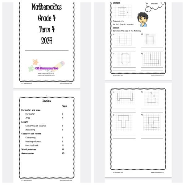 Mathematics exercise book Grade 4 Term 4 - Image 2