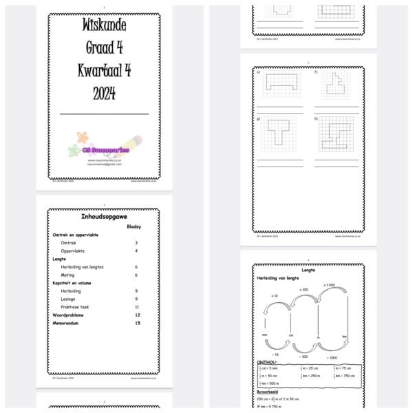 Wiskunde oefenboek Graad 4 Kwartaal 4 - Image 2