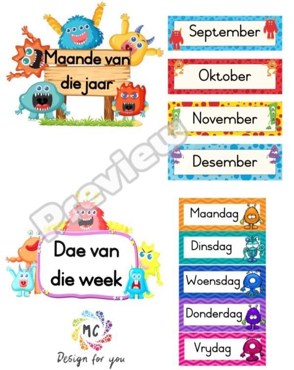 Monster Klaskamerpakket (Afrikaans)