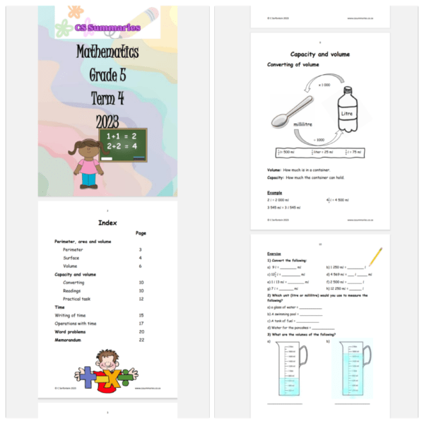 Mathematics Grade 5 Workbook Term 4 - Image 2