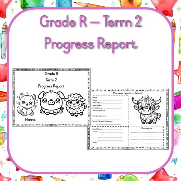 Grade R Progress Report - Term 2