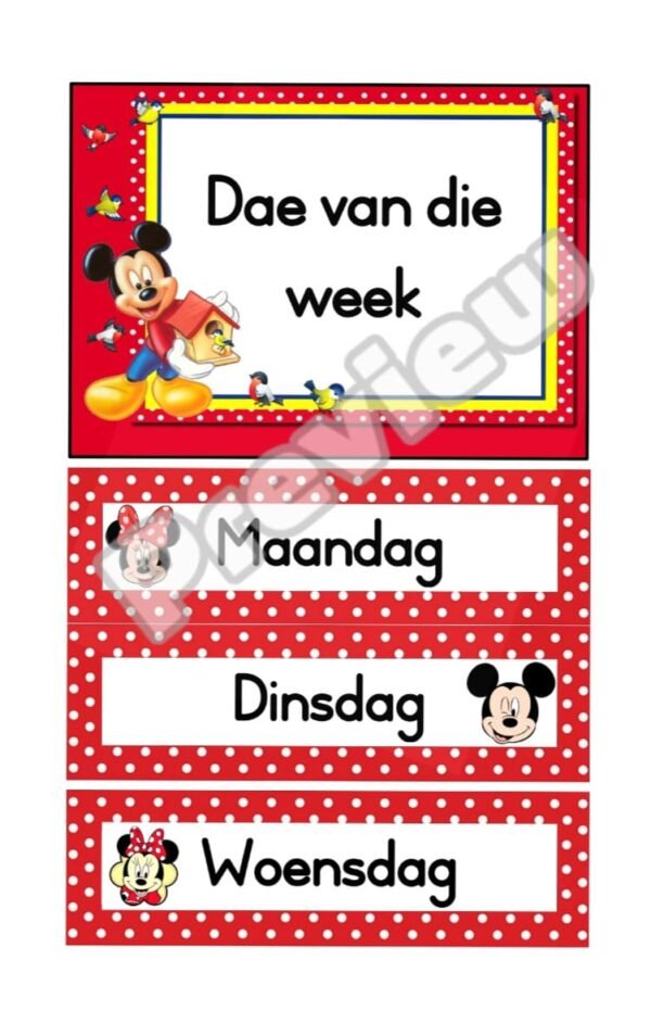 Mickey Mouse Klaskamer Pakket (Afrikaans) - Image 6