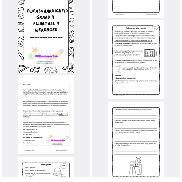 Lewensvaardigheid Graad 4 Kwartaal 1 Werkboek - Image 2