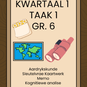 Aardrykskunde graad 6 Taak 1 kwartaal 1