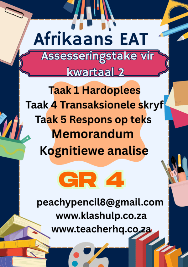 Afrikaans EAT graad 4 Taak 1 4 5