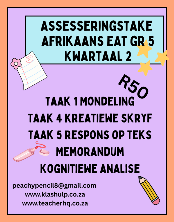 Afrikaans EAT graad 5 Taak 1 4 5