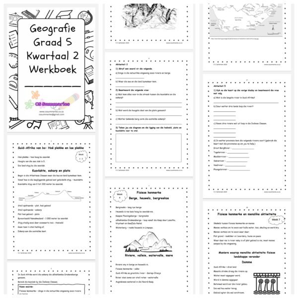 Geografie Graad 5 Kwartaal 2 Werkboek - Image 2