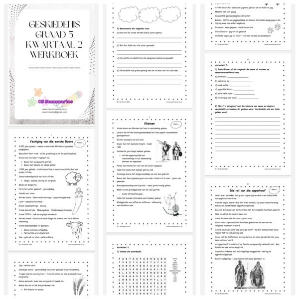 Geskiedenis Graad 5 Kwartaal 2 Werkboek - Image 2