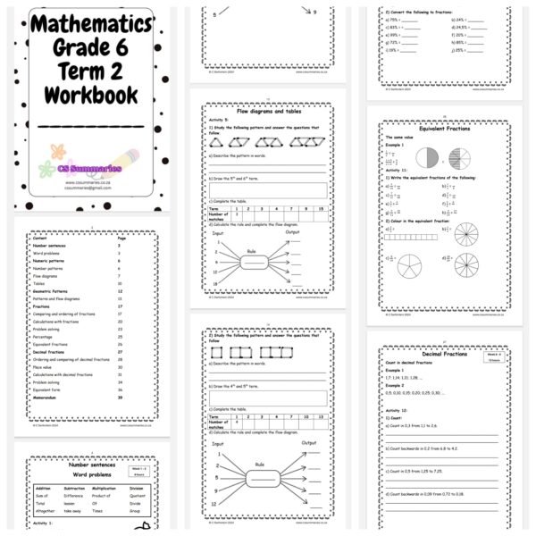 Mathematics Grade 6 Term 2 Workbook - Image 2