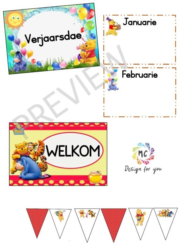Winnie the Pooh Klaskamerpakket (Afrikaans) - Image 3