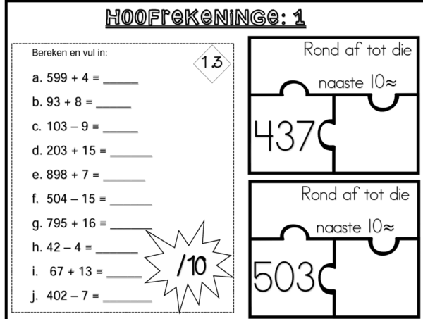 Wiskunde Graad 4 Hoofrekene Kwartaal 3