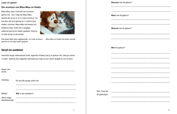 Afrikaans Huistaal Graad 4: Kwartaal 3 - Kreatiewe skryfprojek - Image 4