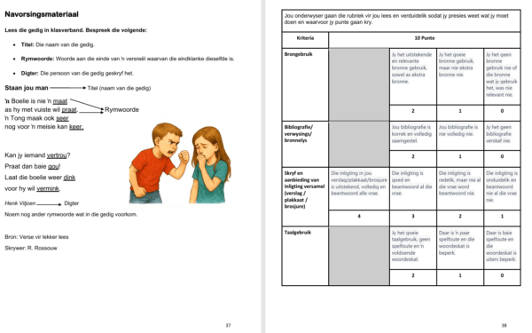 Afrikaans Huistaal Graad 4: Kwartaal 3 - Kreatiewe skryfprojek - Image 6