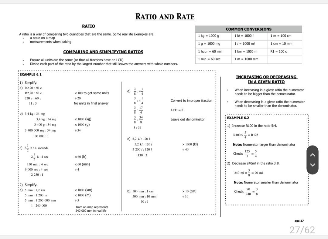 Grade 8 Mathematics Revision Paper 1 and 2 - Image 4