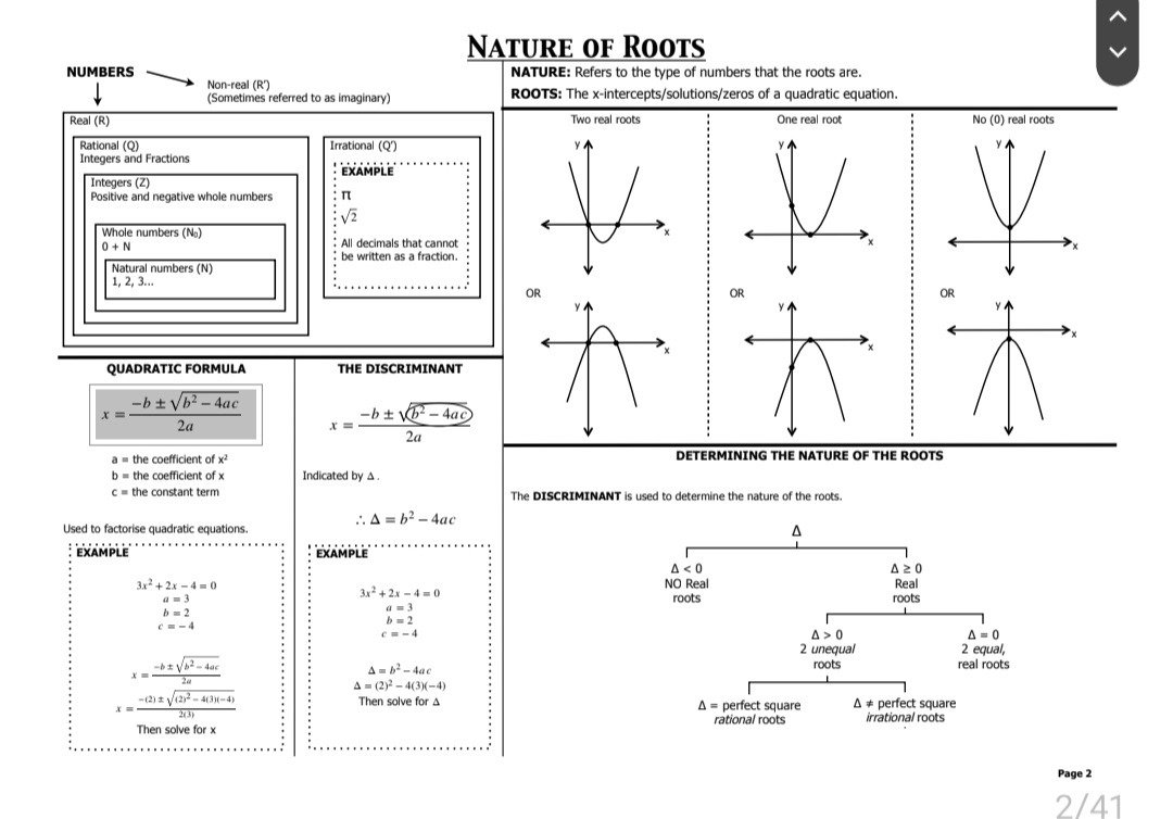 Grade 11 Mathematics Revision Paper 1 and 2 - Image 2