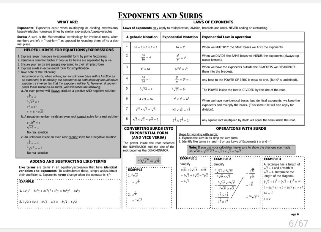 Grade 12 Mathematics Revision Paper 1 and 2 - Image 2