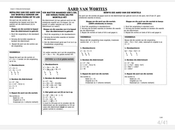 Graad 11 Wiskunde Hersiening Vraestel 1 en 2 - Image 3