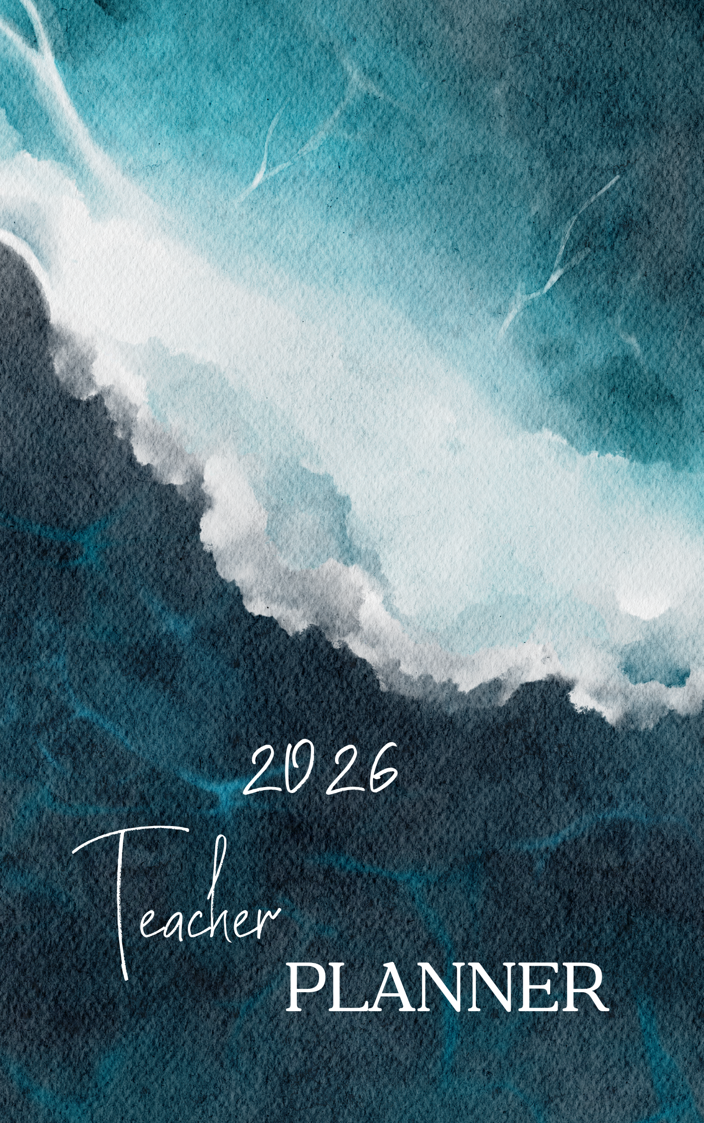 2026 Matte Ocean Teacher Planner