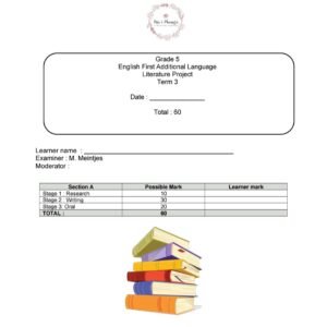 Grade 5 EFAL Literature Project (T3)