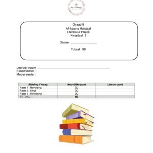 Graad 9 AHT Literatuur projek (KW3)