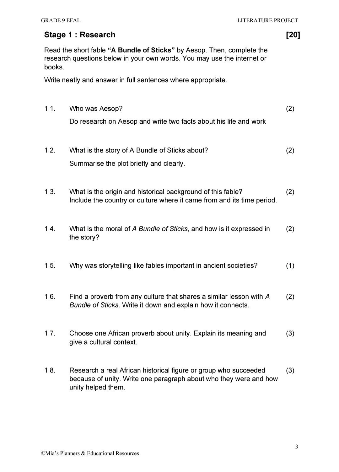 Gr 9 EFAL literature Project (T3) - Image 2