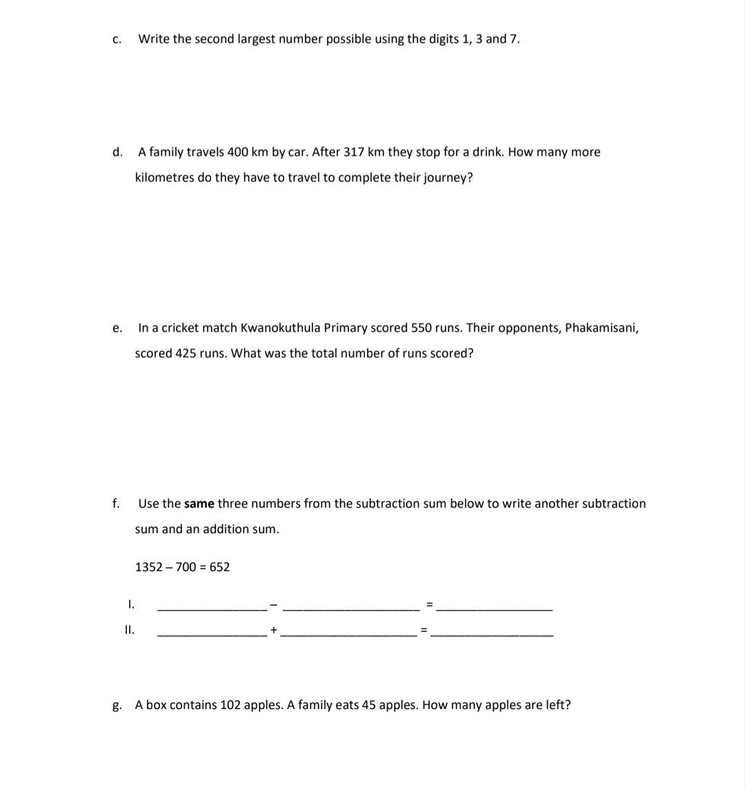 Grade 5 Mathematics Term 1 + 2 Revision - Image 3