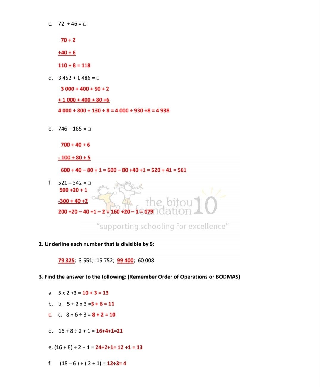 Grade 5 Mathematics Term 1 + 2 Revision - Image 4