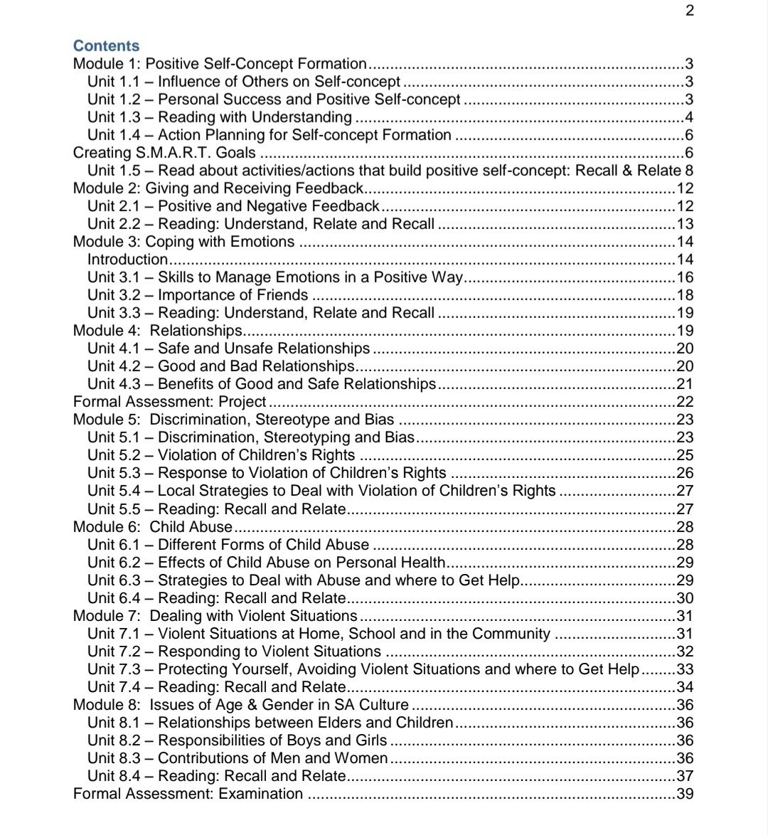 Grade 5 Life Skills Summary (Term 1 - 4) - Image 2