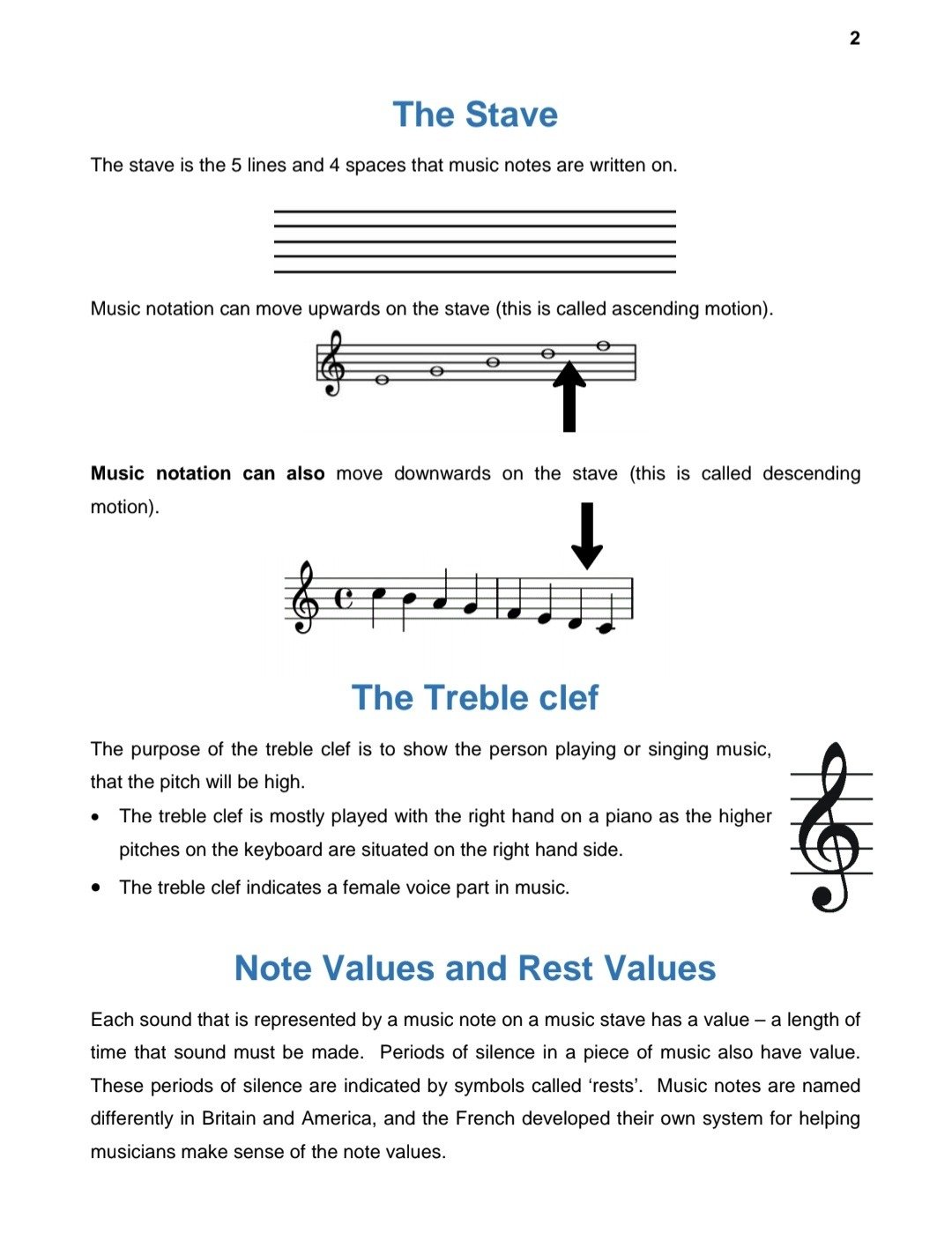 Grade 5 Music Literacy Summary - Image 3