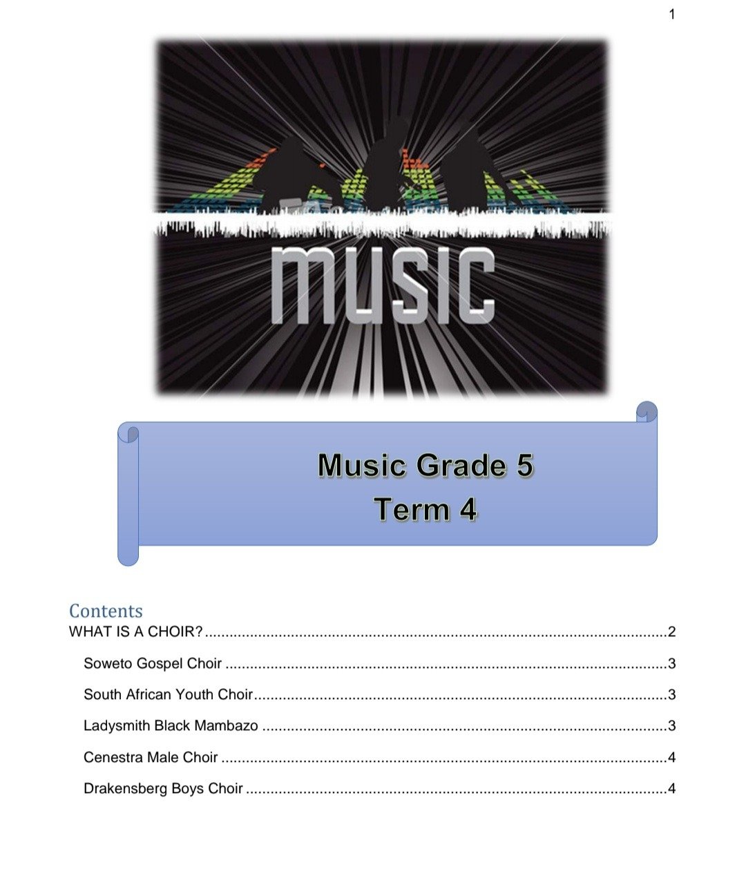 Grade 5 Music Literacy Summary - Image 6