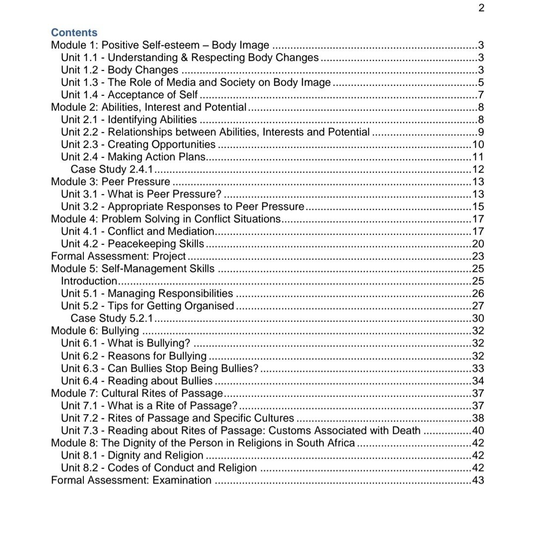 Grade 6 Life Skills Summary (Term 1 +2) - Image 2
