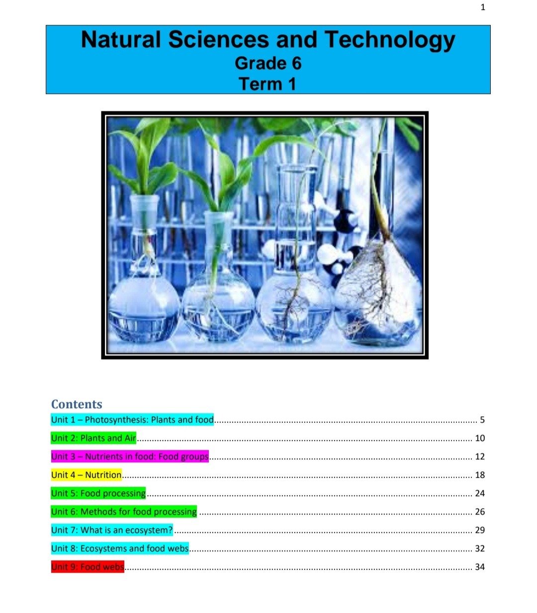 Grade 6 Natural Science and Technology Summary (Term 1 - 4) - Image 2