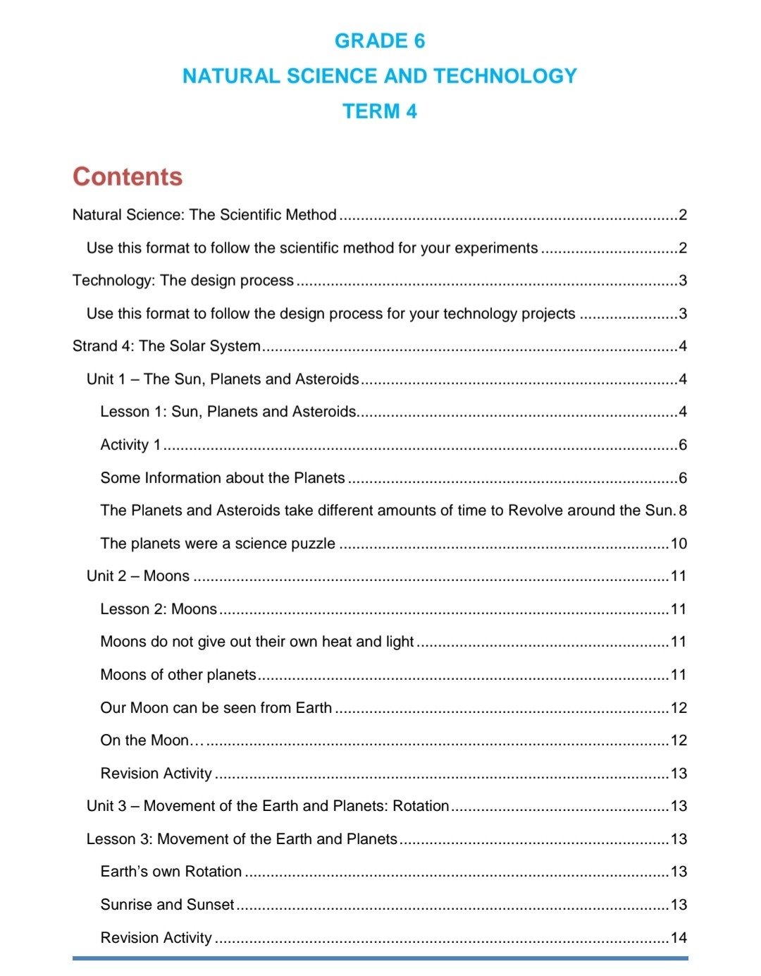 Grade 6 Natural Science and Technology Summary (Term 3 + 4) - Image 5