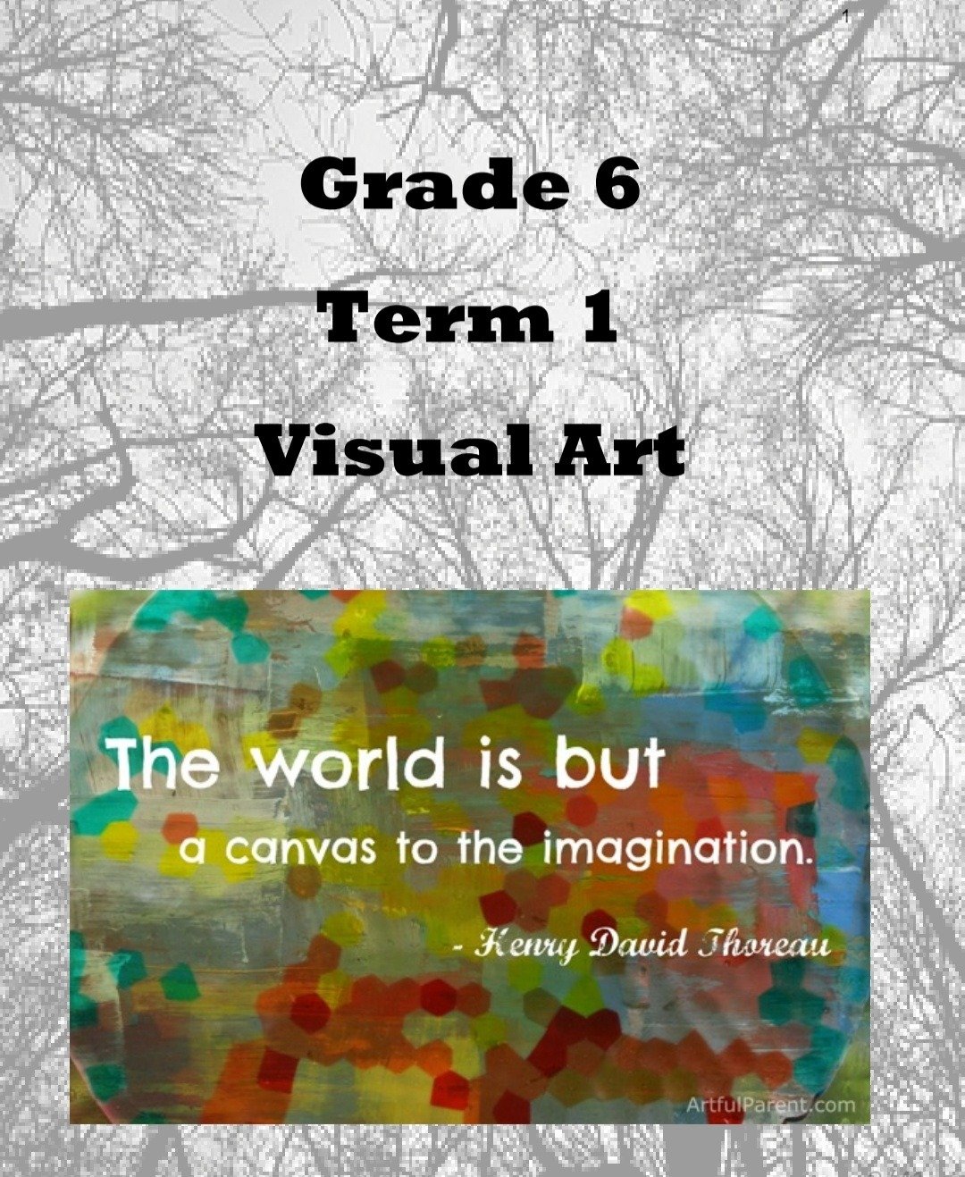 Grade 6 Visual Arts Summary (Term 1 - 4) - Image 2