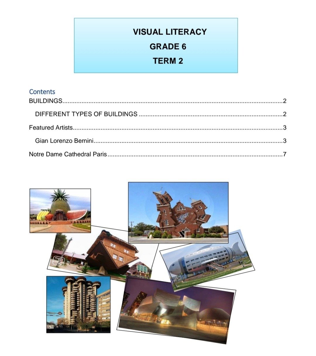 Grade 6 Visual Arts Summary (Term 1 - 4) - Image 5