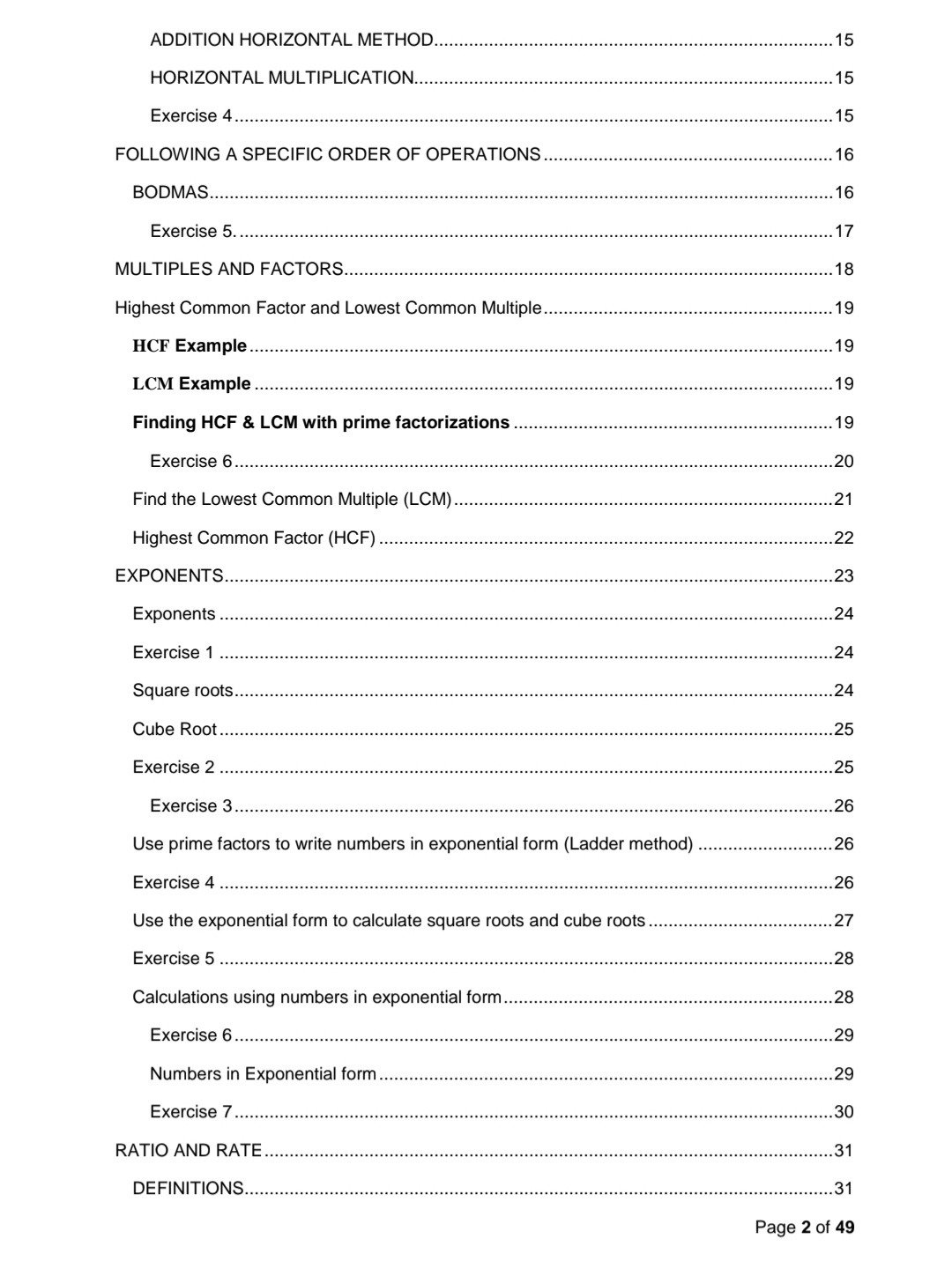 Grade 7 Mathematics Study kit (Term 1 +2 ) - Image 3