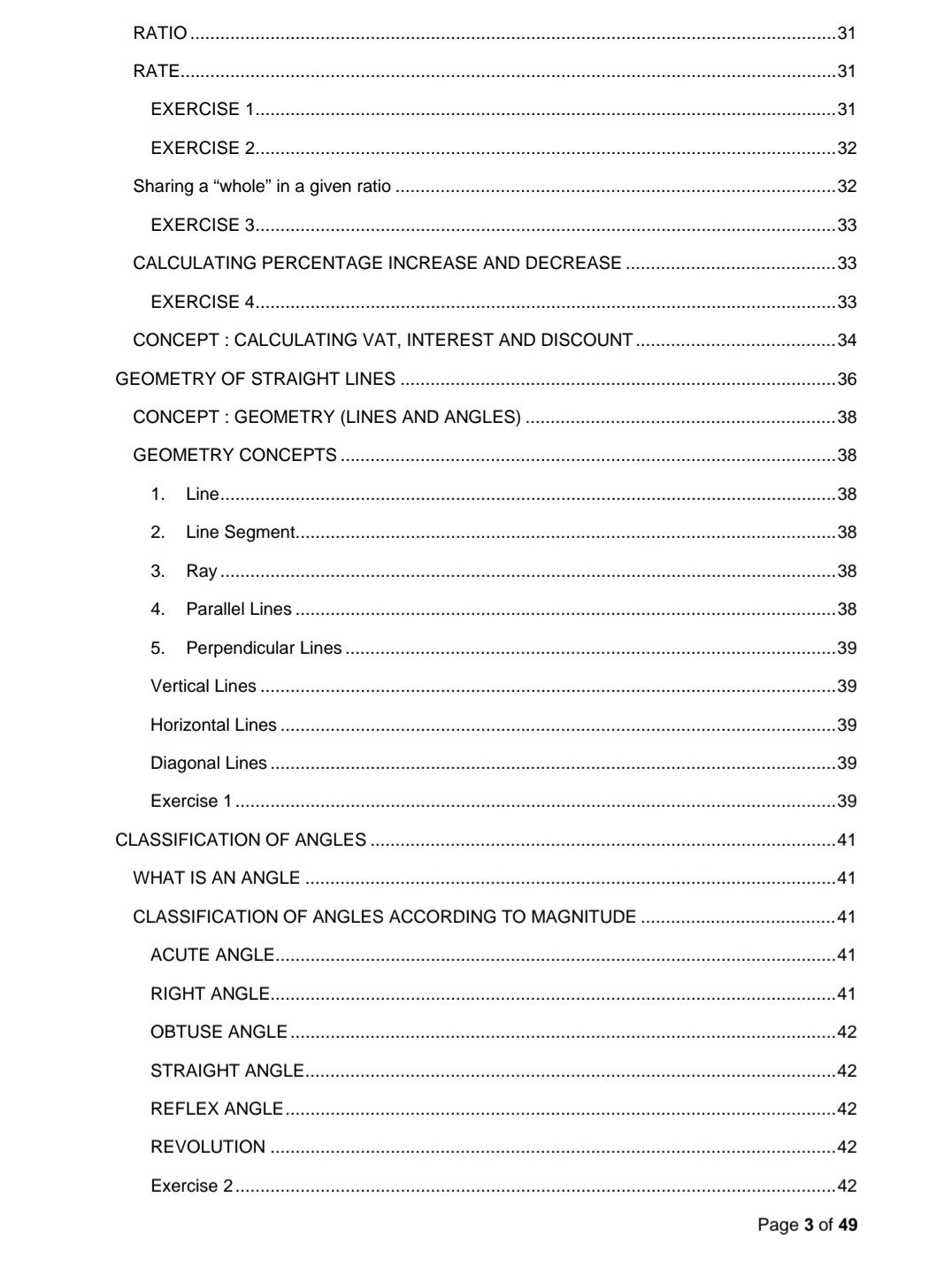 Grade 7 Mathematics Study kit (Term 1 +2 ) - Image 4