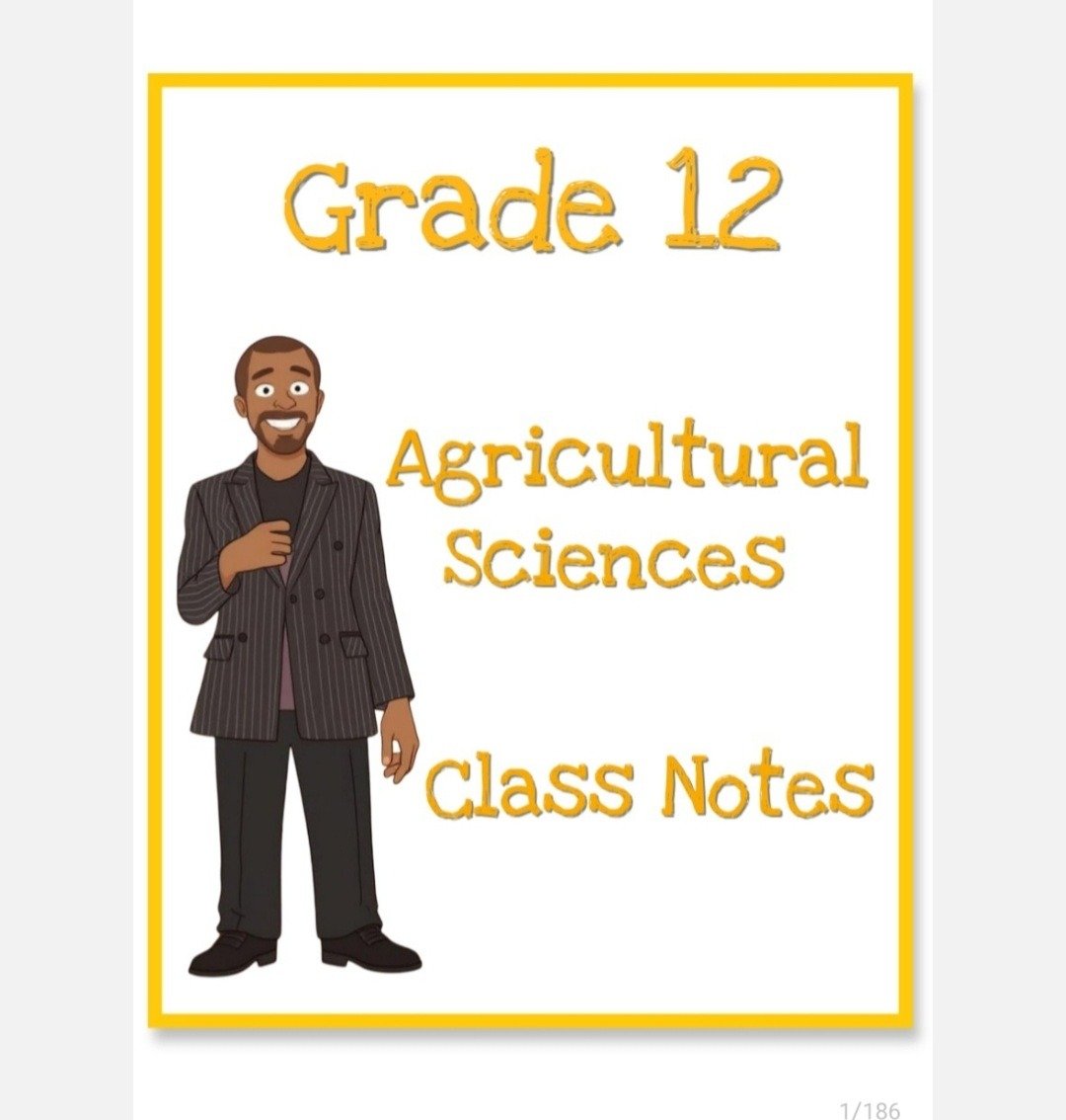 Grade 12 Agricultural Sciences Class Notes