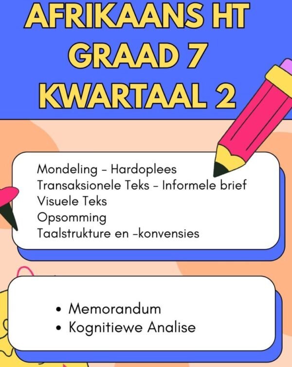 Afrikaans HT graad 7 kwartaal 2 - TeacherHQ